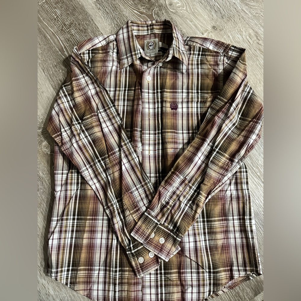Cinch Plaid Shirt boys size 10m